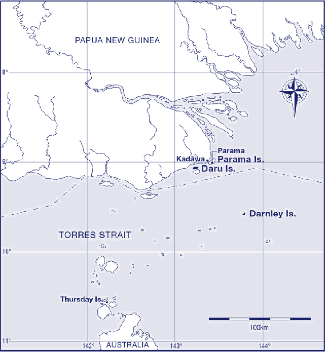 Figure. Map of the Torres Strait and Papua New Guinea
